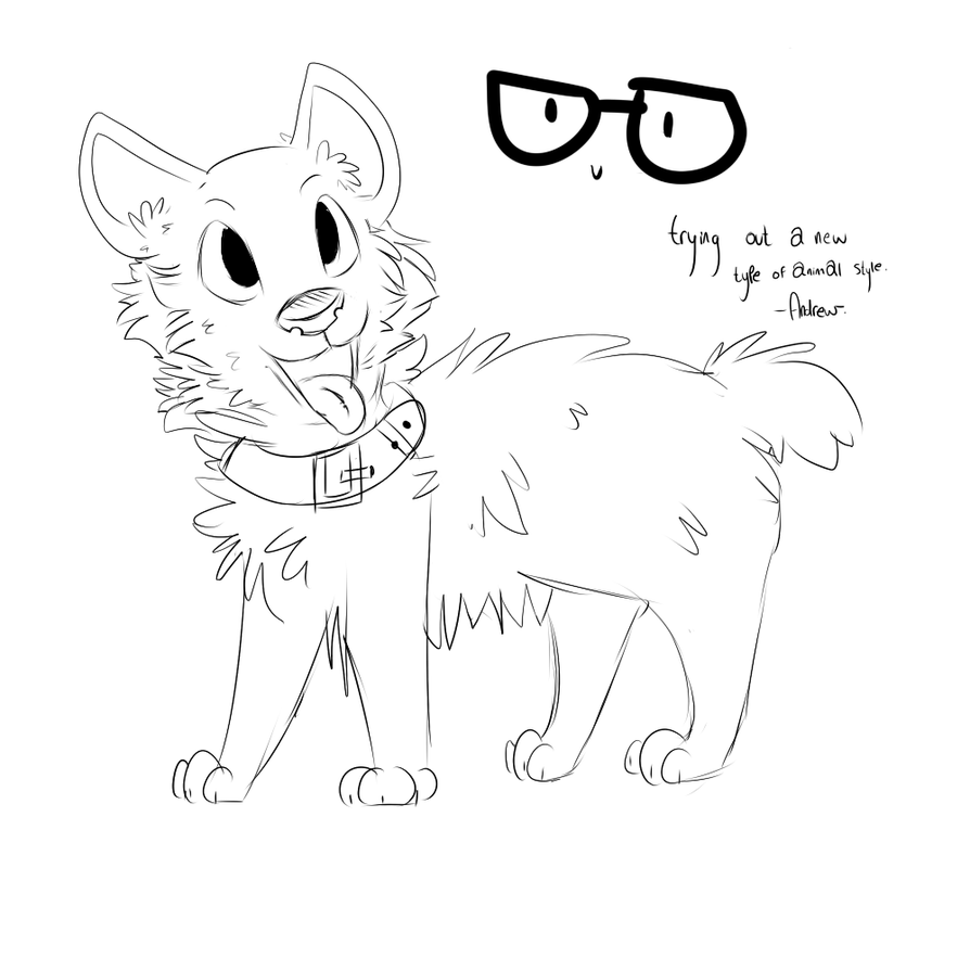 i was bored and trying new ways to draw animals by DirkStr1d3r on
