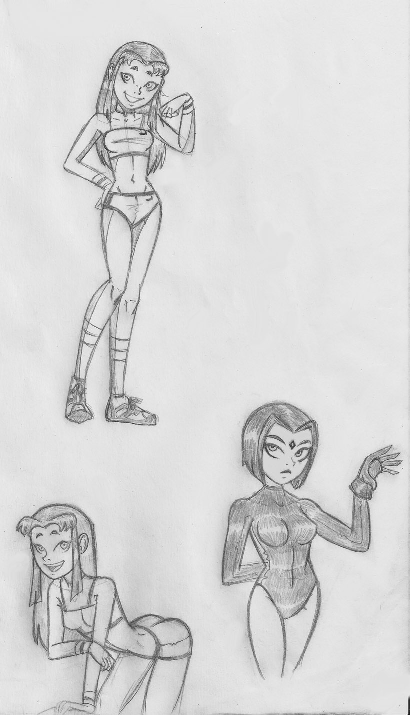 Titan Girls sketch