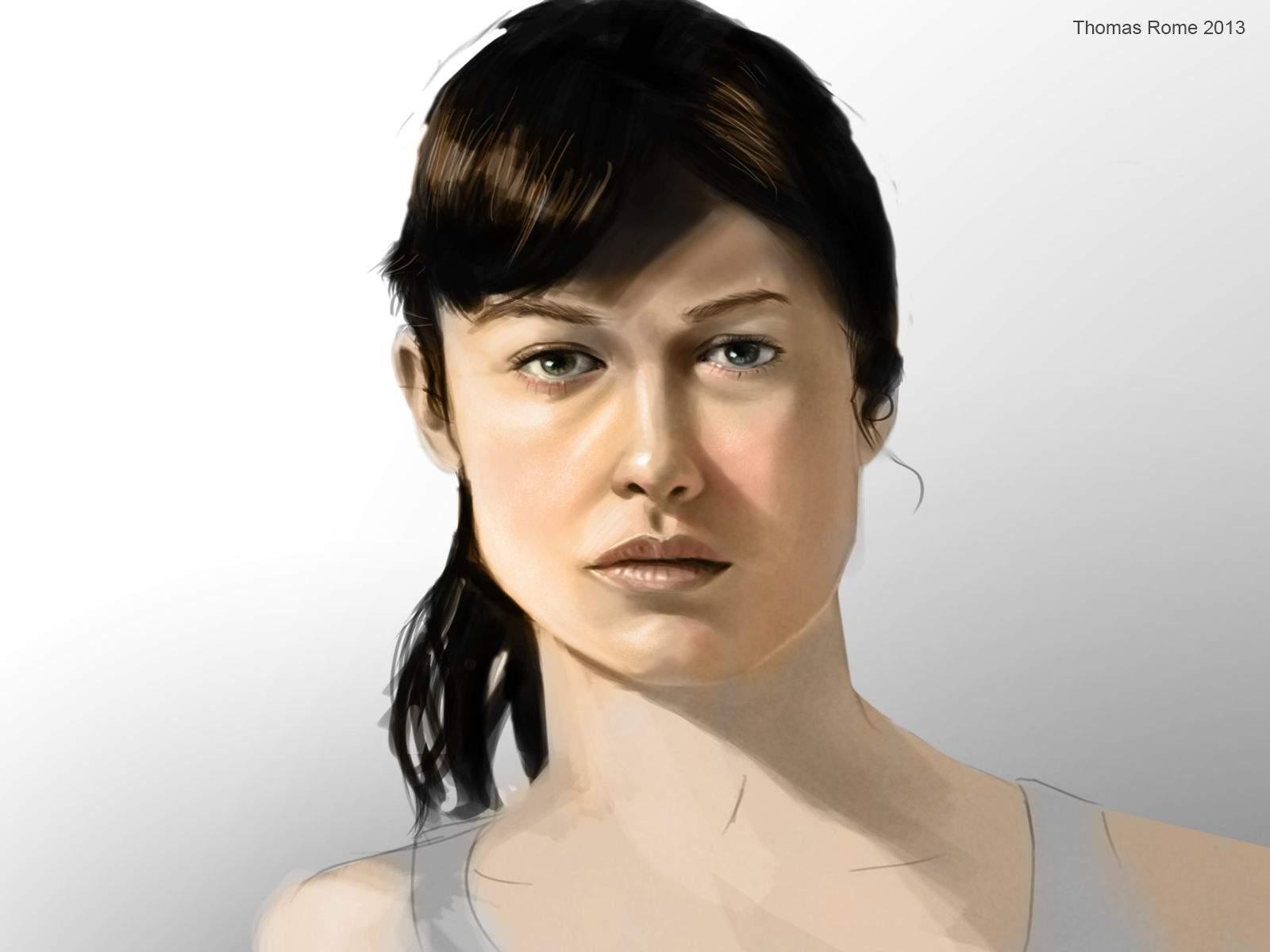 Olga Kurylenko (face practice)