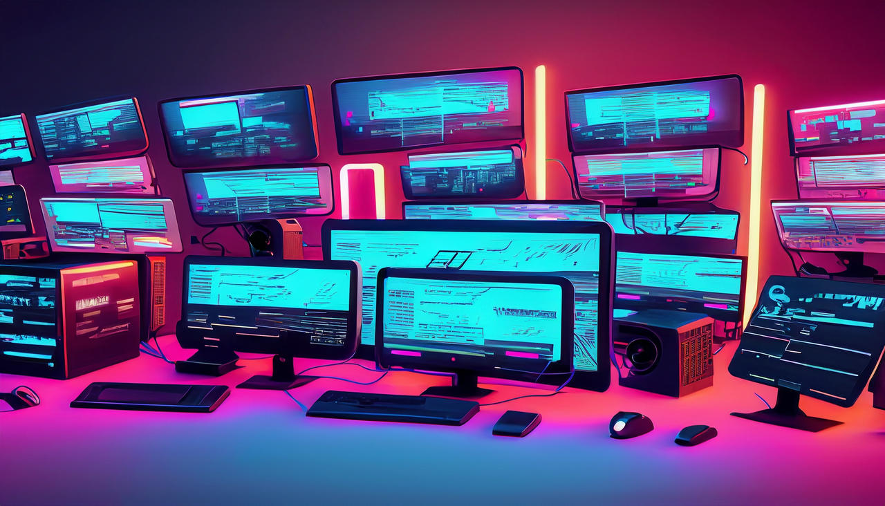 Multible Computer Picture Firefly Multiple desktop computers with many websi by GregsAI on DeviantArt