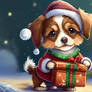 Firefly adorable little dogt in holiday costume ho