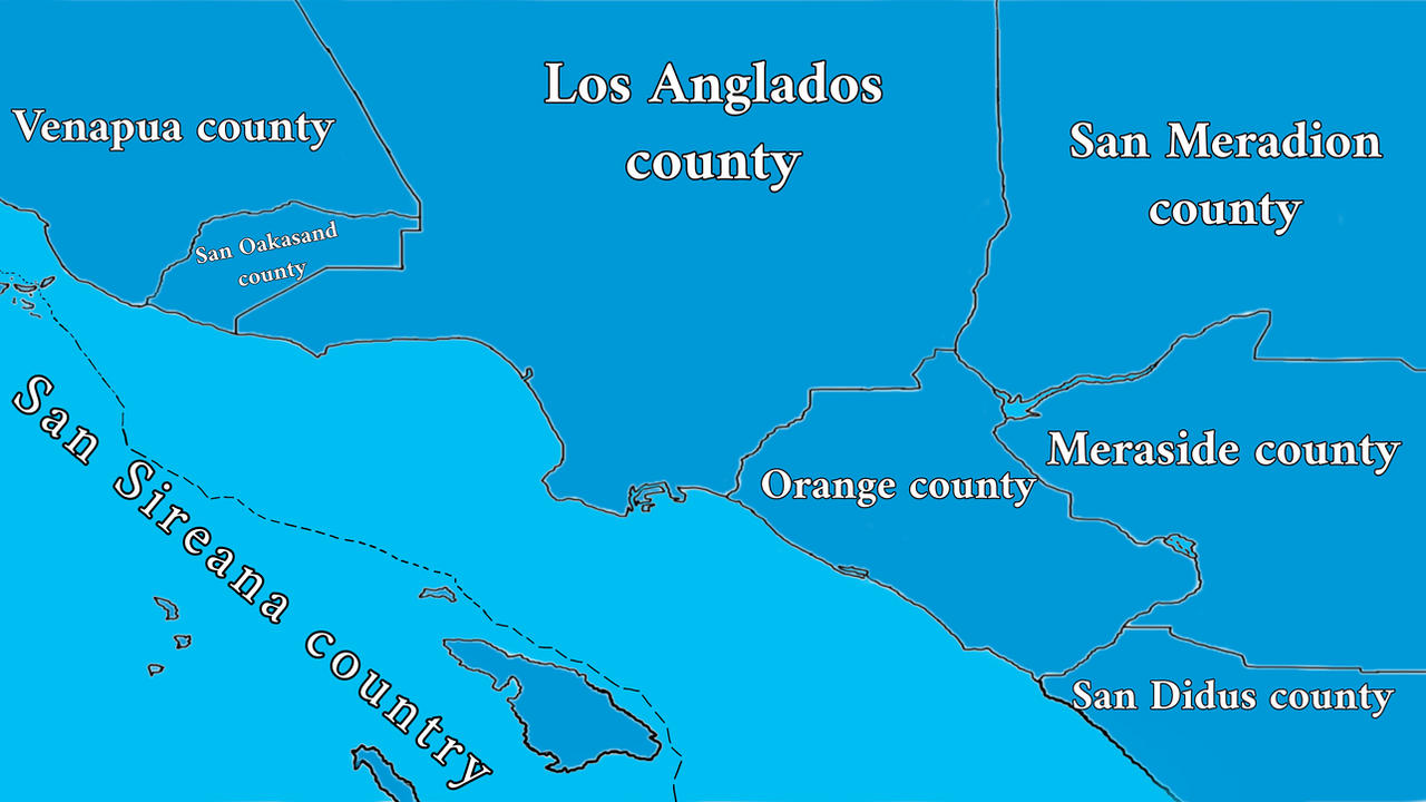 Southern California counties by yeethil on DeviantArt