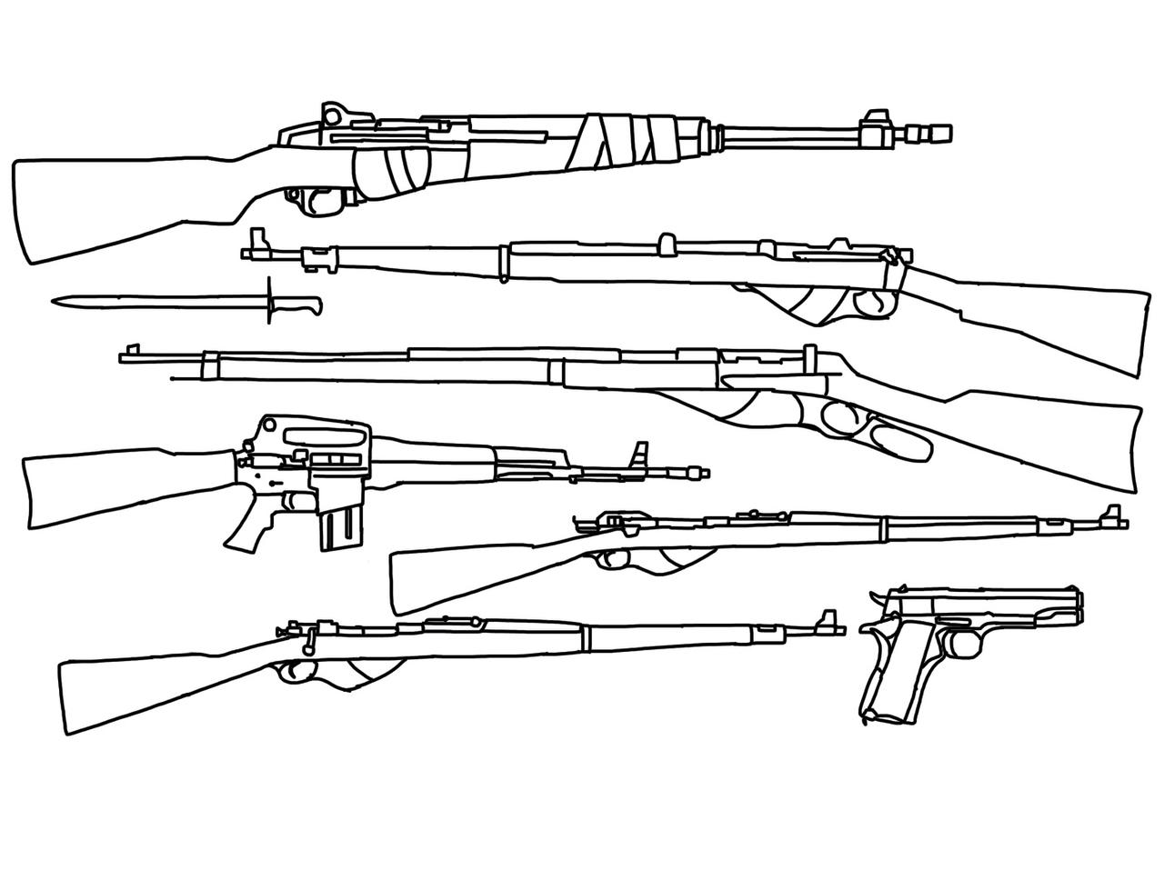 Group Rifles Drawing NCF Rifles by yeethil on DeviantArt