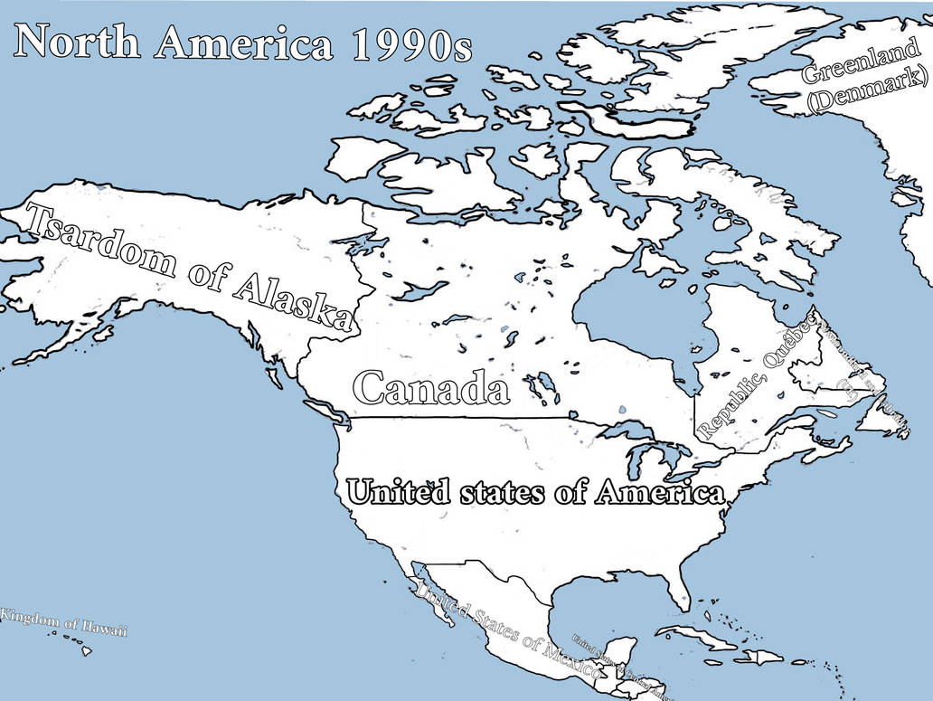 1990 Years Maps North America 1990s by yeethil on DeviantArt