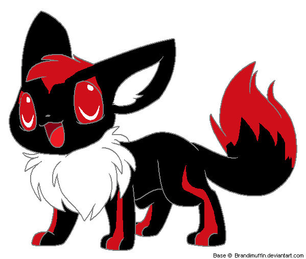 Shadowee Shadow eevee by Blissthehedgehog on DeviantArt