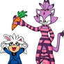 Cheshire Cat and White Rabbit