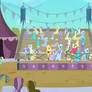 Derpy was in season 3 episode 2 the crystal empire