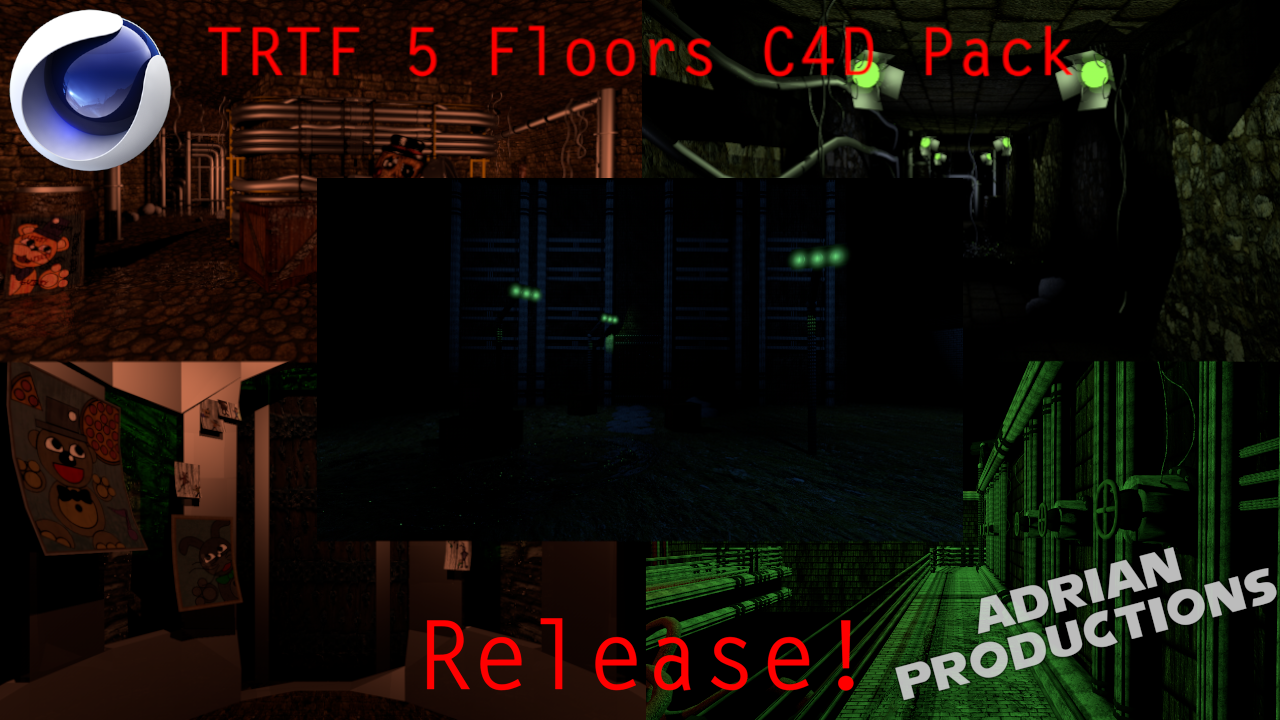 Trtf Map Layout (C4D/FNAF) TRTF 5 Floors C4D Pack Release! by AdrianProductions on ...
