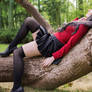 Tohsaka Rin on tree