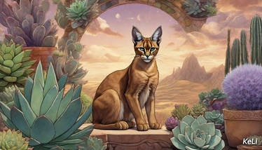 Caracal in his Land