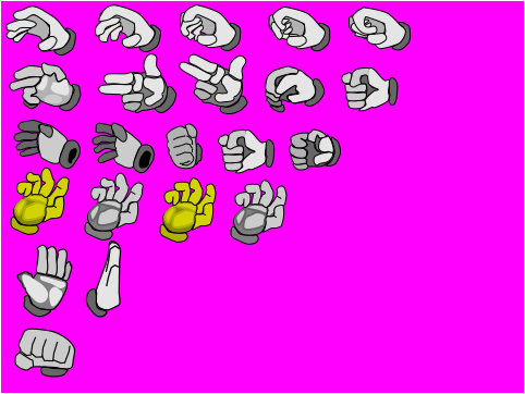 Master Hand Test Sprites (Testing) by WGASH on DeviantArt