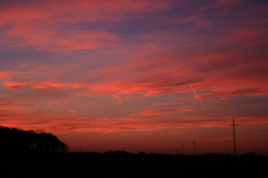 red sunset