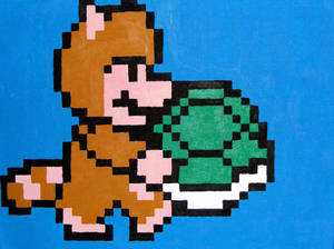 Tanooki Mario with Shell