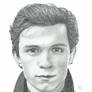 Tom Holland Portrait Drawing