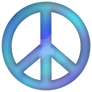 Peace Symbol - Blue Blend