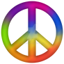 Peace Symbol - Ranbow Blend
