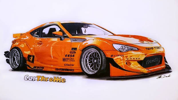Toyota GT86 drawing