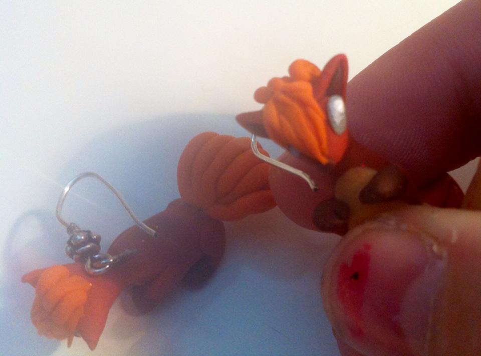 Vulpix earrings