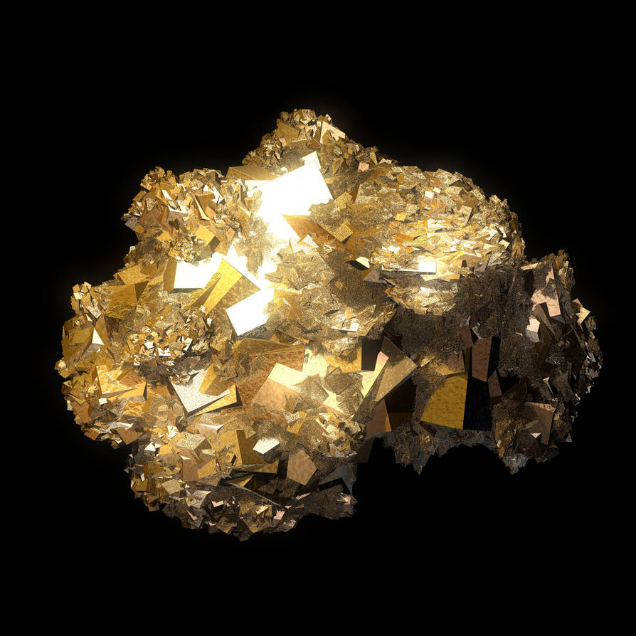 Pyrite rock by dem1an8 on DeviantArt