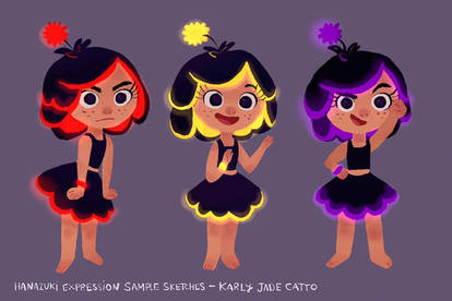 HANAZUKI emotion sketches