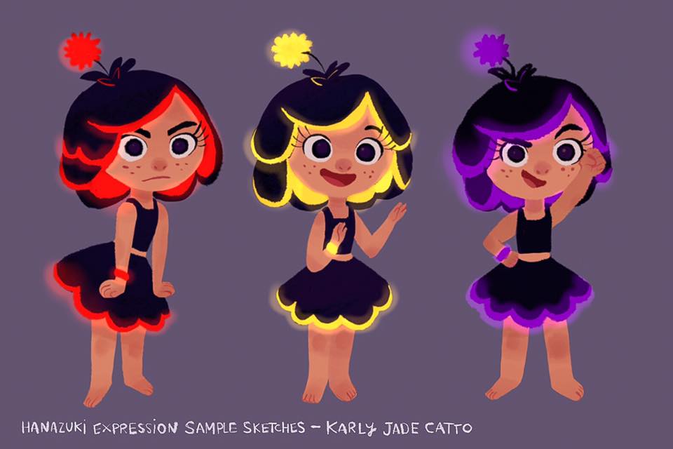 HANAZUKI emotion sketches