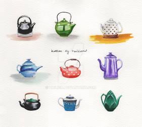 Little kettles and teapots