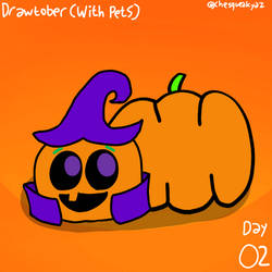 Drawtober (with Pets) Day 2: Jack O Laten