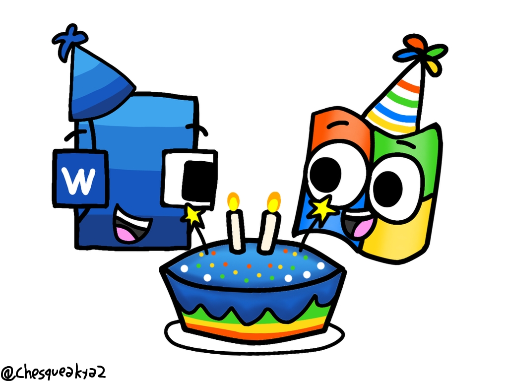 Word and XP Birthday by Chesqueakya2 on DeviantArt