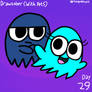 Drawtober (with Pets) Day 29: Two Ghost pets
