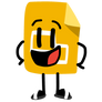 Google Slides wearing a Slides (footwear) old logo