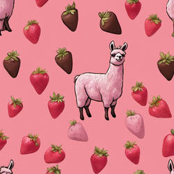 Llama and Strawberry chocolate