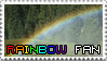 Rainbow Fan Stamp