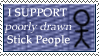 Stick People Stamp :D by brindis