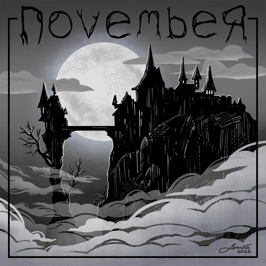 Spooky November Welcome November with Spooky Castle by Lenuxo on DeviantArt
