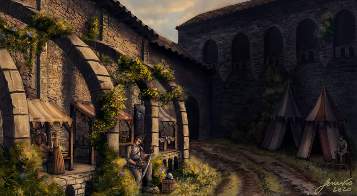 Castle Entrance by Lenuxo on DeviantArt