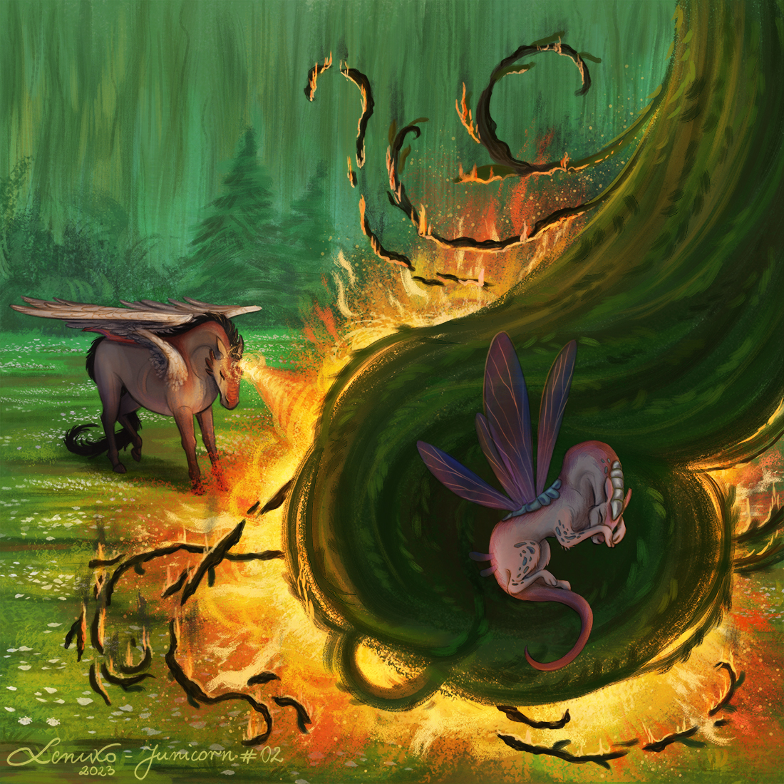 The Dragon Unicorn #02 by Lenuxo on DeviantArt Biology Diagrams
