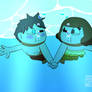 Always gotta swim with a buddy