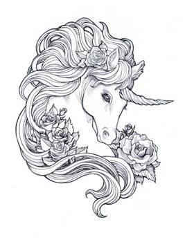 Pencil Flower Unicorn