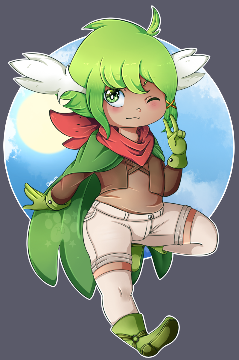 Shiny Shaymin- Sky Forme by vib3s on DeviantArt