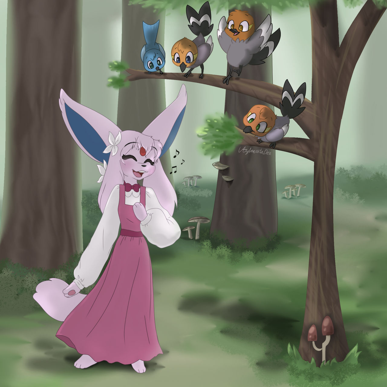 Mishelle the espeon singing in the forest by AylencitaDexOfficial on ...