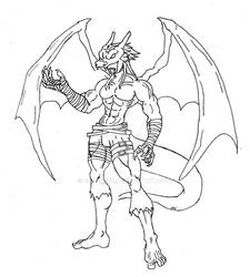 Charizard (human Line-work)