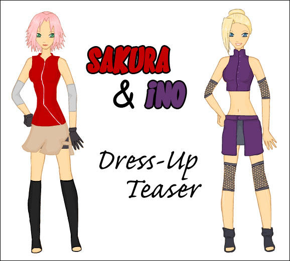 .: Sakura+Ino DressUp Teaser:.
