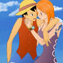 .: Nami and Luffy :.