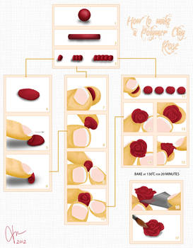 .: Polymer Clay Rose Tutorial :.