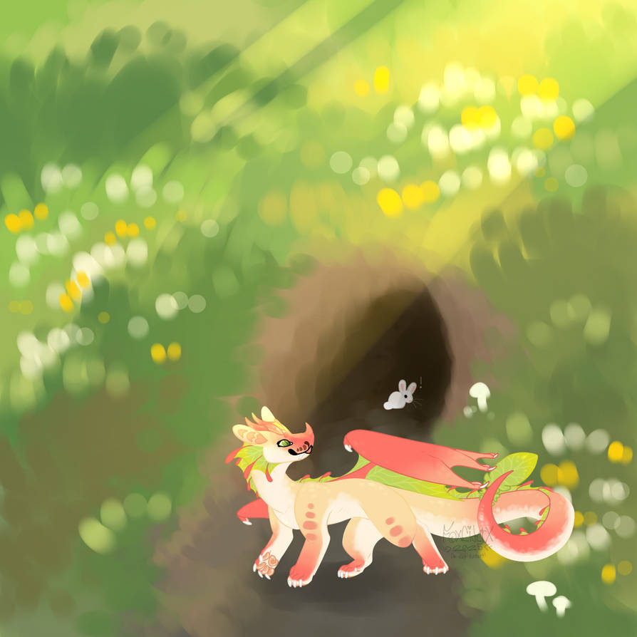 White rabbit (personal art) by FoxCiderX on DeviantArt
