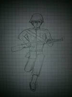 WW2 soldier sketch