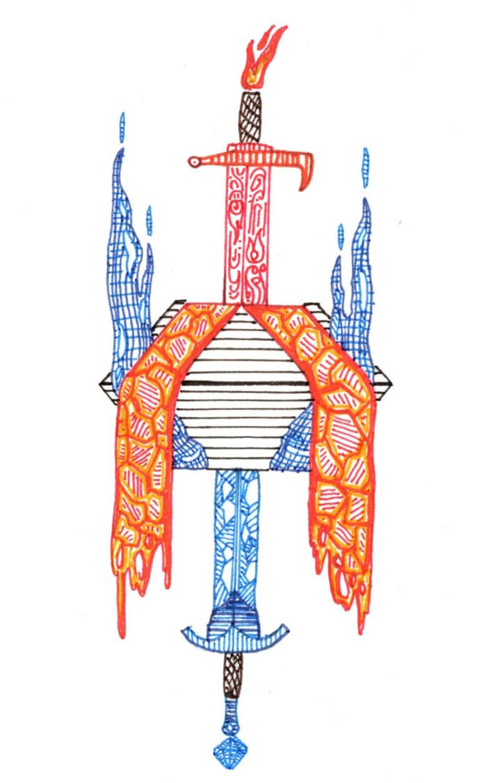 Swordtember Days 1+2: Fire and Ice by ShakurasEnderArt on DeviantArt