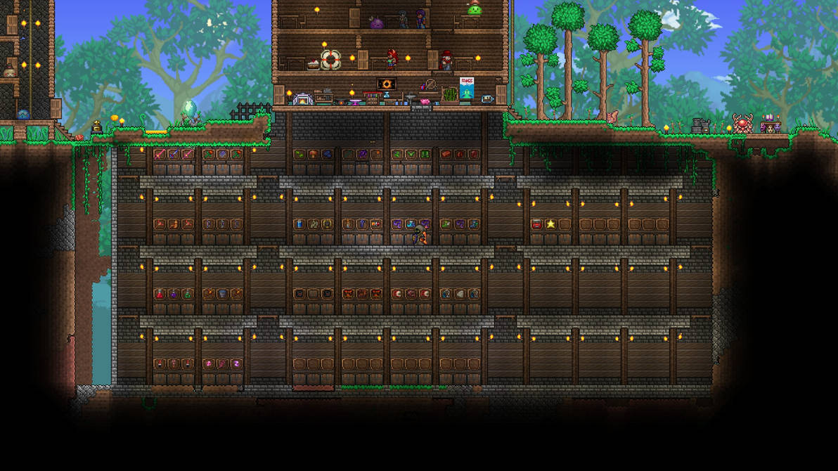 Terraria Storage Designs terraria-storage-designs