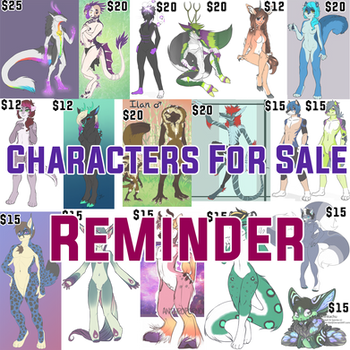 Character Sale Reminder!