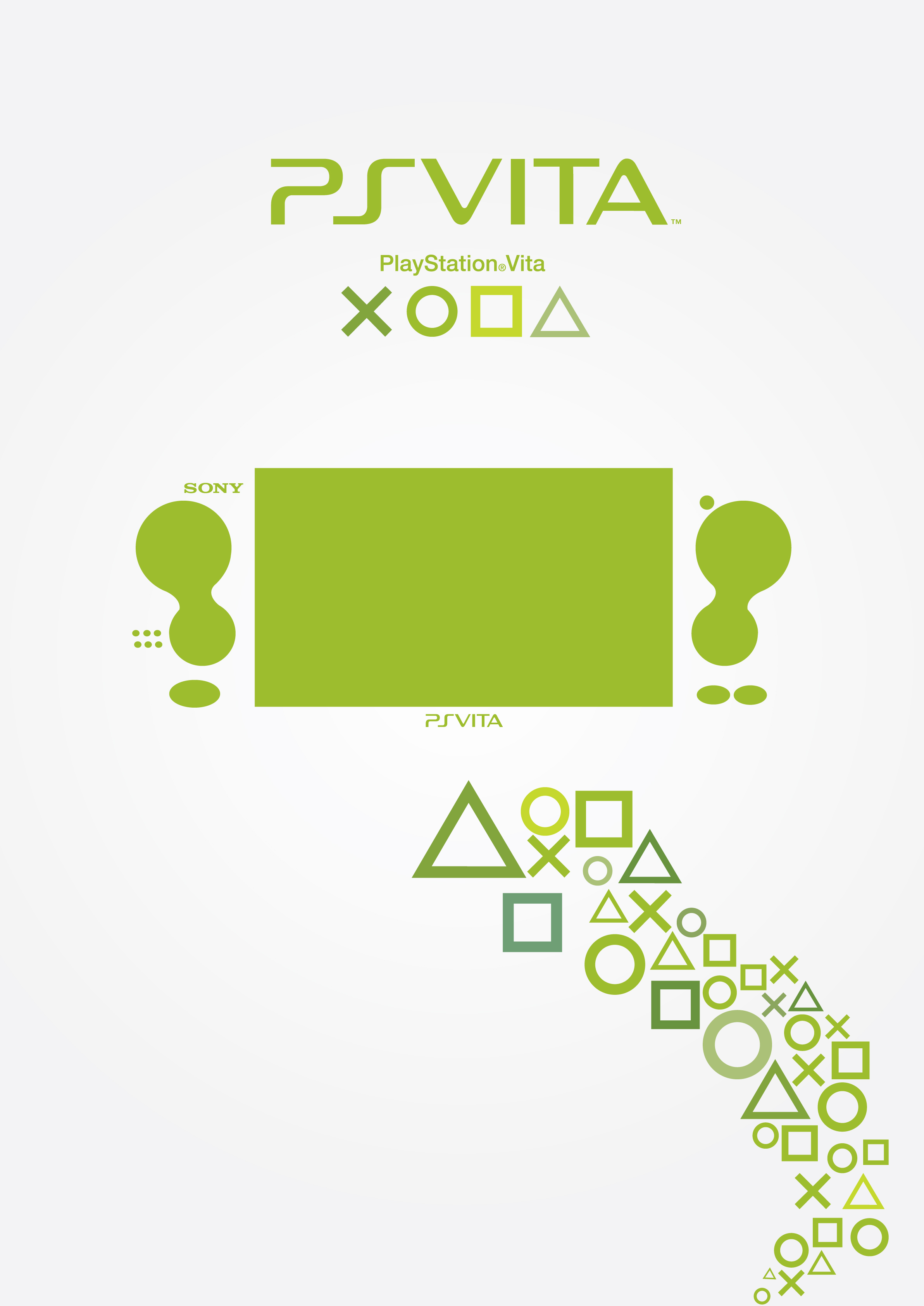 Playstation Vita Poster - Green